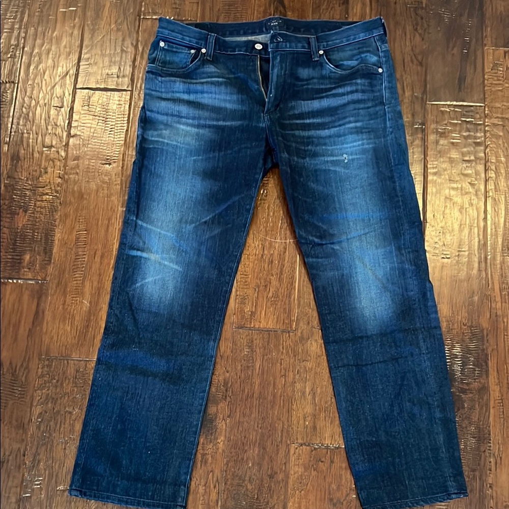 Citizens Of Humanity Blue Straight Jeans with Classic Style